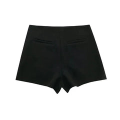 MUJER 2025 Black Mini Skirt Shorts