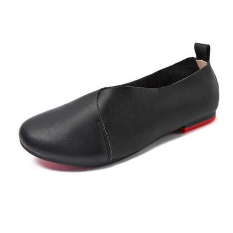 AIYUQI Women's Genuine Leather Flat Shoes