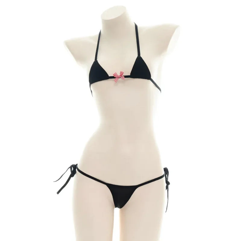 Sexy Three Point Lingerie Bikini Set