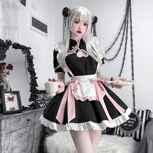 Chinese Style Maid Lolita Cosplay Costume