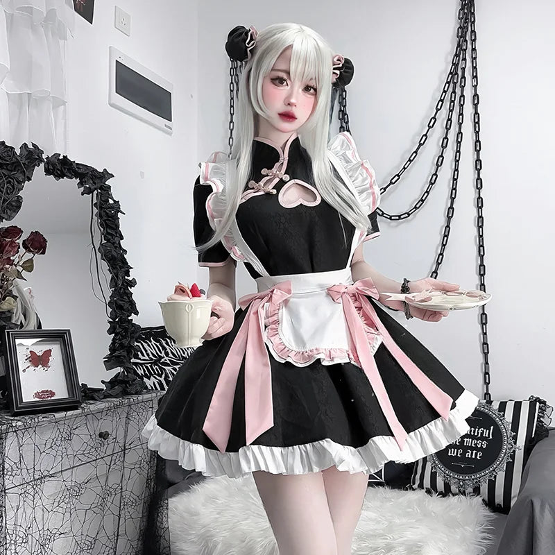 Chinese Style Maid Lolita Cosplay Costume