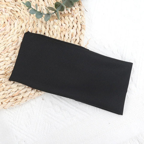 Elastic Solid Color Hair Bands for Fitness, Yoga & Sports - Unisex Headbands