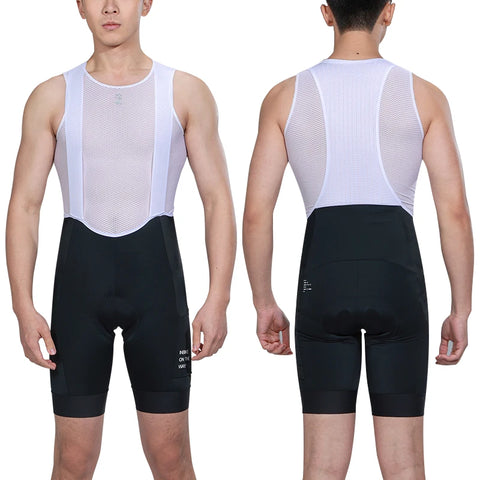 INBIKE Zomerfietsbroek met bretels - 3D gevoerde MTB- en racefietsbroek voor heren