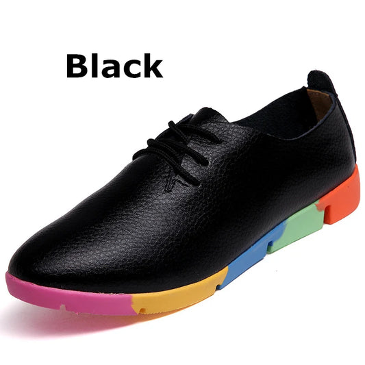 WOIZGIC Women’s Casual Leather Flats