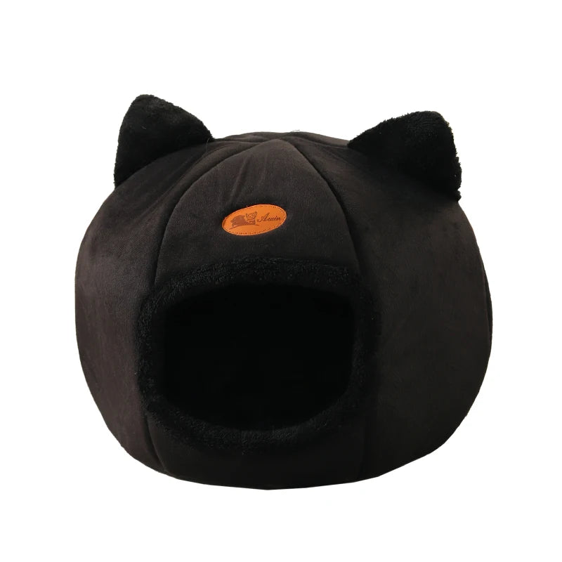 Cozy Winter Cat Bed and Dog House - Deep Sleep Comfort Tent for Pets