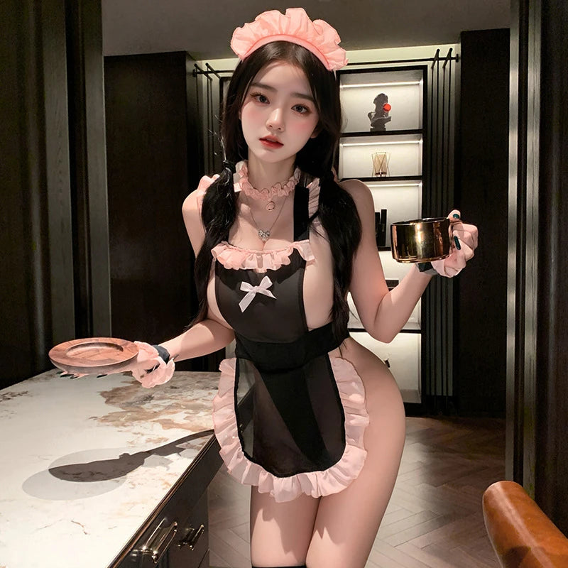 Cute Anime Cosplay Maid Outfit for Women