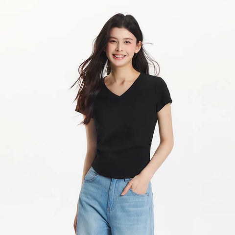 Semir Dames Cropped Slim Fit T-shirt 