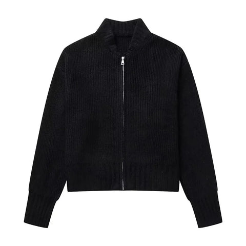 MUJER Dames Gebreid Cardiganjack - Stijlvolle Herfst Winter Buitenkleding