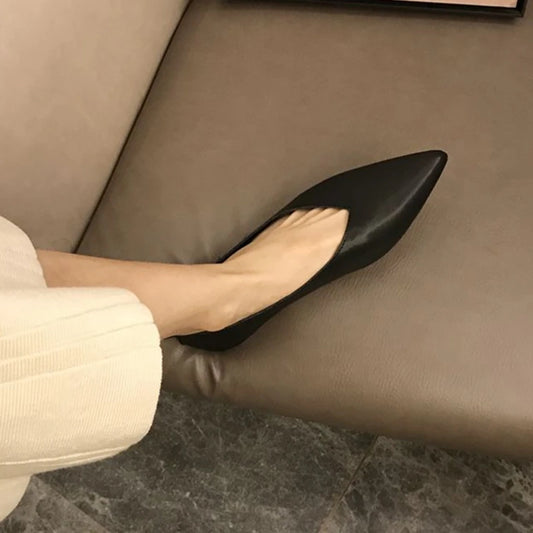 AIYUQI Women's Genuine Leather Flat Shoes