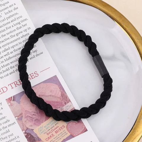 High Elasticity Solid Color Hair Bands for Women and Girls - 1-10PCS