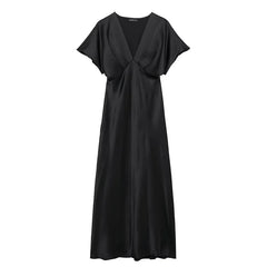 MUJER 2025 Satin Long Dress for Women