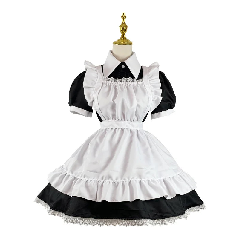 Gothic Lolita Anime Maid Cosplay Costume for Women