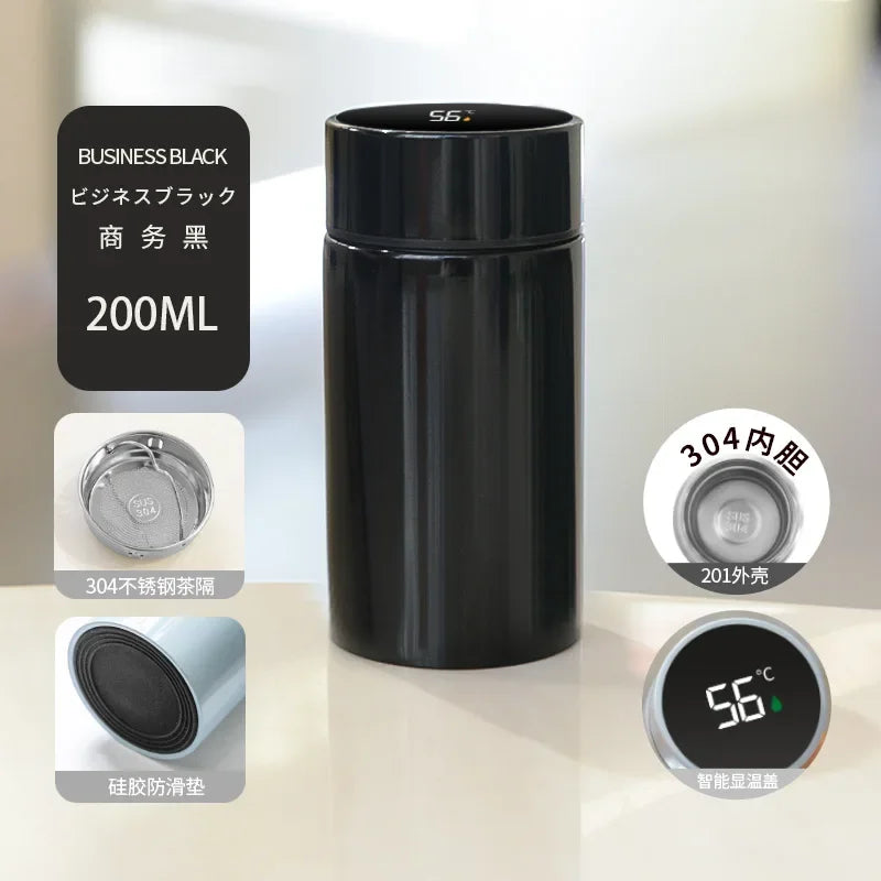 200ML Smart Thermos Water Bottle with Intelligent Temperature Display