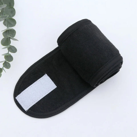 Adjustable Women’s Spa Facial Yoga Headband – Soft Toweling Hair Makeup Accessory