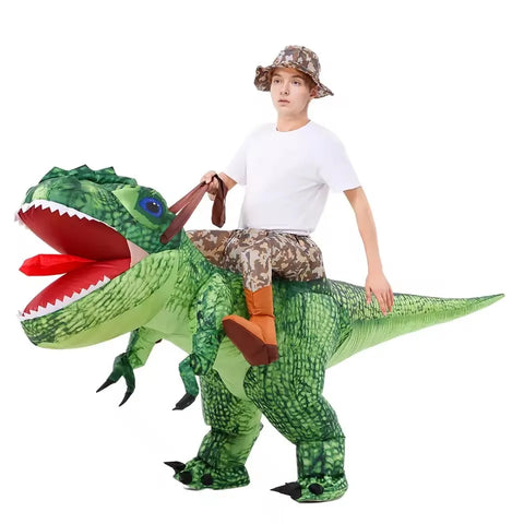 Inflatable T-Rex Dinosaur Costume for Adults