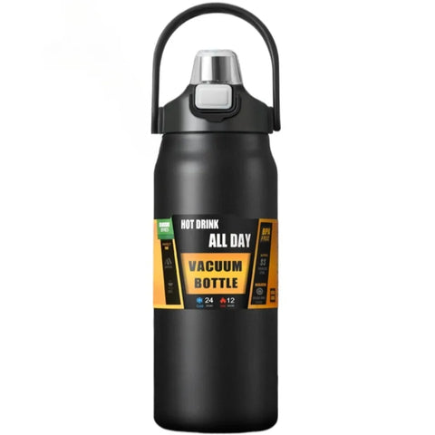304 Stainless Steel Thermos with Straw - 800/1000/1200/1500ML Vacuum Flask for Hot and Cold Drinks