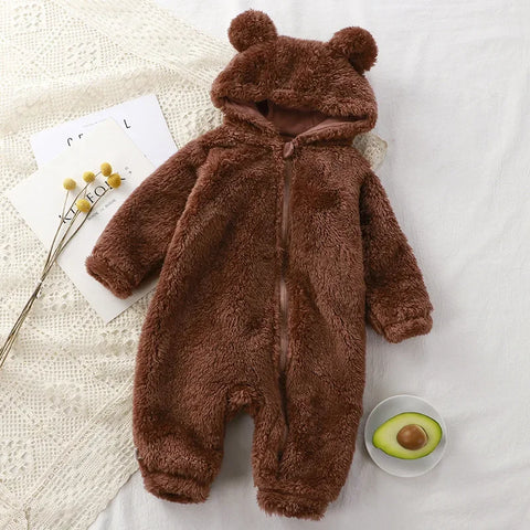 Thick Warm Baby Rompers - Cute Winter Infant Jumpsuits