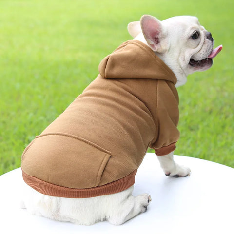 Stylish Dog Winter Hooded Sweatshirt for Small to Medium Pets