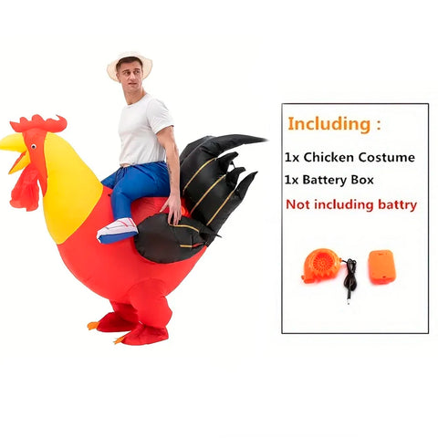 Colorful Rooster Inflatable Costume for Parties