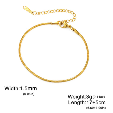 Skyrim Stainless Steel Gold Color Bracelet - Trendy Minimalist Jewelry for Women