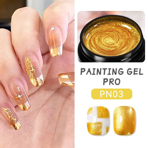 BORN PRETTY Metallic Painting Gel - Gold & Silver
