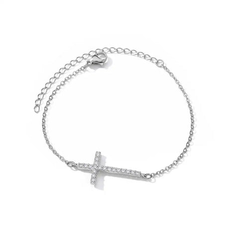 Elegant Zircon Flowers Bracelet for Women and Girls – Luxury Gold Color Stainless Steel Plant Charm Jewelry
