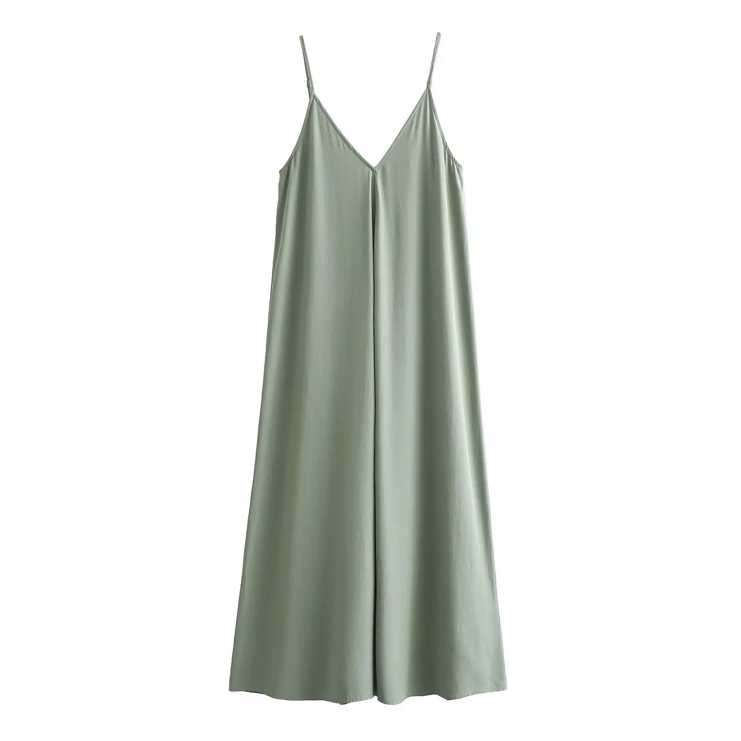 MUJER 2025 Red Slip Maxi Dress for Women