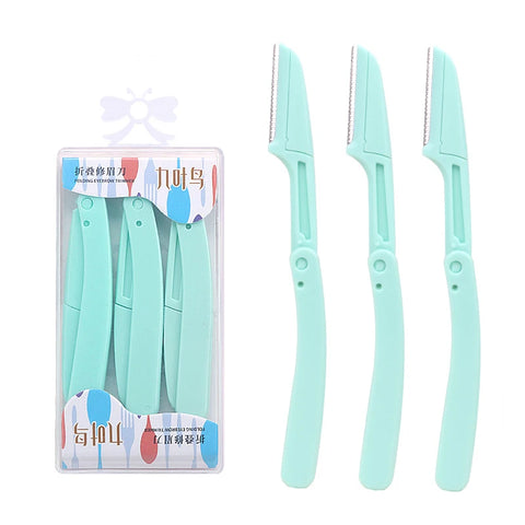 Karsyngirl 3pcs Fold Eyebrow Trimmer Kit – Makeup Tools for Effortless Grooming