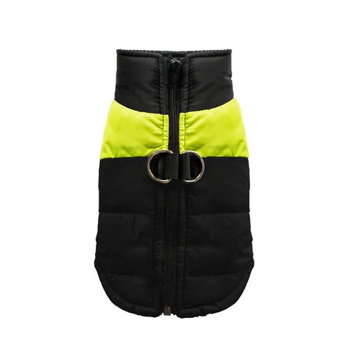 Waterproof Warm Dog Clothes - Winter Vest Padded Zipper Jacket for All Dog Sizes