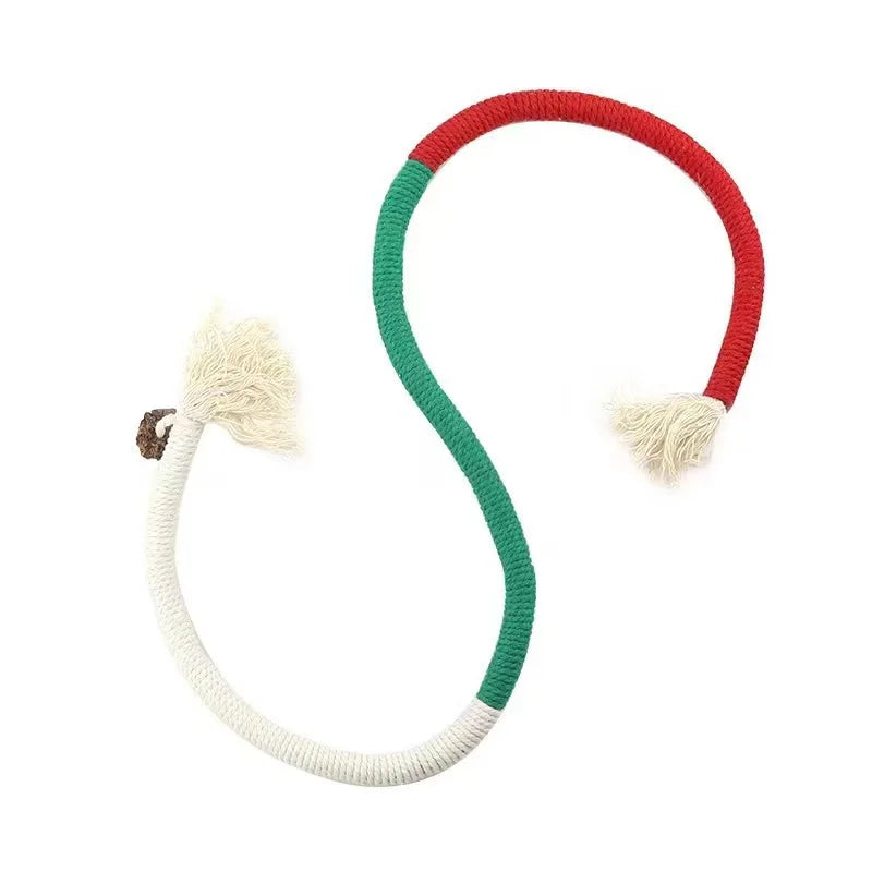 Interactive Molar Cotton Rope Cat Toys with Silvervine - Engaging Teaser for Kittens
