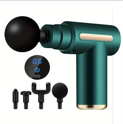 Mini Muscle Massage Gun - Portable Deep Tissue Handheld Percussion Massager for Body, Back, Neck, and Legs