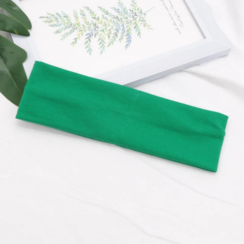 Elastic Cotton HairBand Fashion Headbands for Women and Men - Solid Running, Fitness, Yoga, and Makeup Accessories
