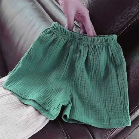 Summer Cotton Linen Shorts for Kids