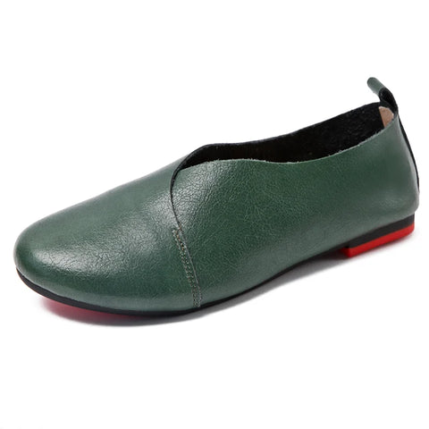 AIYUQI Women's Genuine Leather Flat Shoes