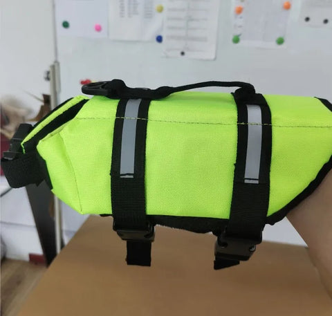 Dog Life Jacket for Large Dogs - Reflective Adjustable Safety Vest for Swimming, Surfing, and Sailing