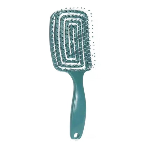 1Pcs Elastic Massage Comb - Hollow Out Hair Brush for Scalp Massage & Quick Detangling