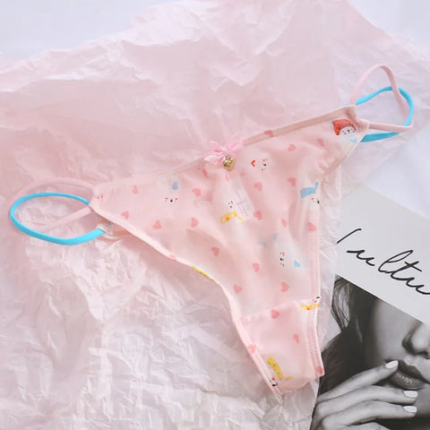 Cute G-String Thongs for Girls Aged 12-16 | Soft Silk Bikini Panties