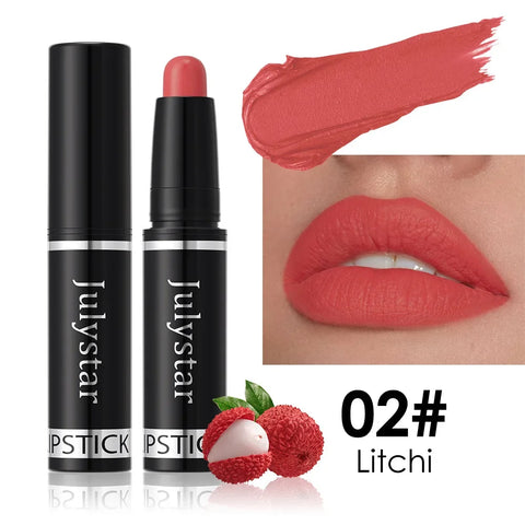 10 Color Nude Brown Matte Lipstick Pen - Waterproof Velvet Lip Tint Pencil