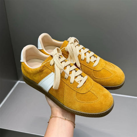 FEDONAS 2025 New Women Suede Leather Sneakers