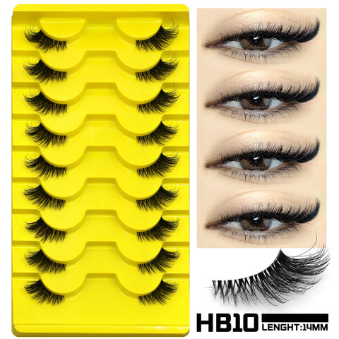 GROINNEYA Cat Eye Valse Wimpers - 3D Faux Mink Multipack