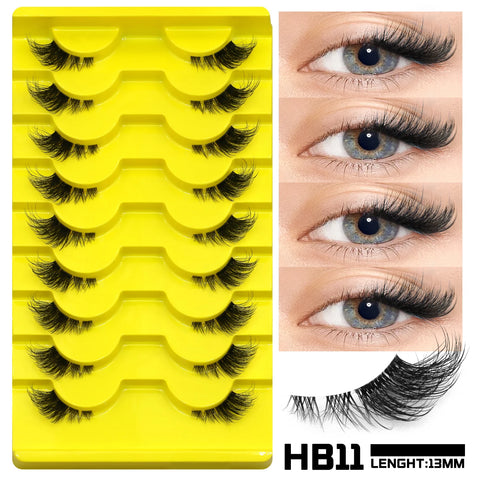 GROINNEYA Cat Eye Valse Wimpers - 3D Faux Mink Multipack