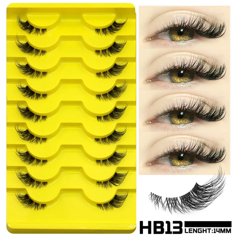 GROINNEYA Cat Eye Valse Wimpers - 3D Faux Mink Multipack