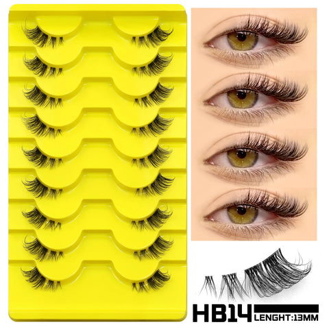 GROINNEYA Cat Eye Valse Wimpers - 3D Faux Mink Multipack