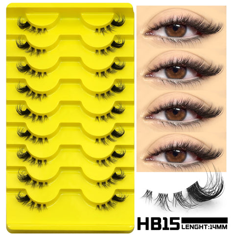 GROINNEYA Cat Eye Valse Wimpers - 3D Faux Mink Multipack