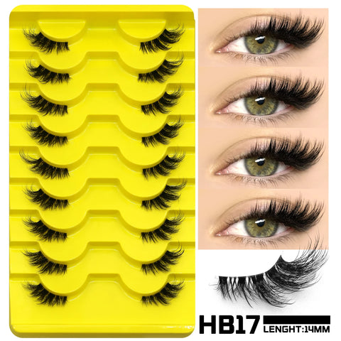GROINNEYA Cat Eye Valse Wimpers - 3D Faux Mink Multipack