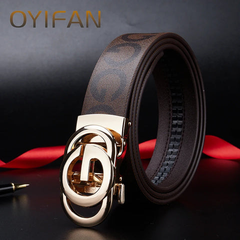 Luxury Men’s Belt – Automatic Buckle Business & Casual Style