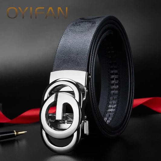 Luxury Men’s Belt – Automatic Buckle Business & Casual Style
