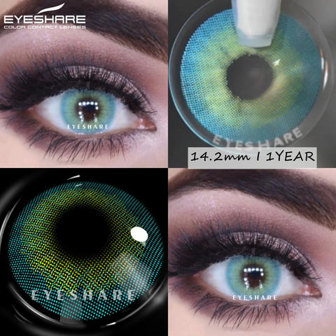 EYESHARE Aurora Blue Green Colored Contact Lenses