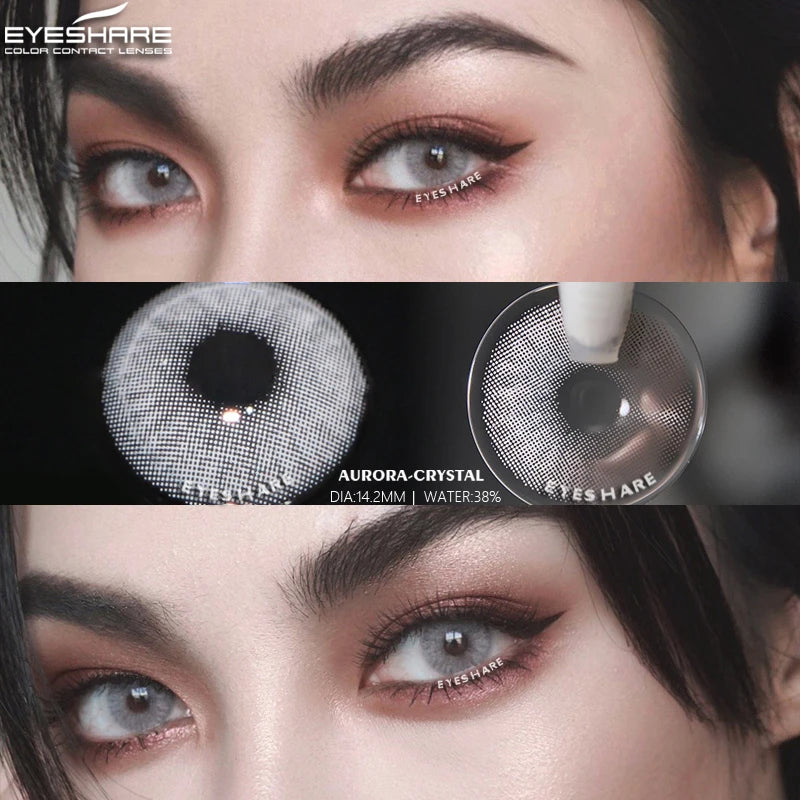 EYESHARE Natural Gray Colored Contact Lenses