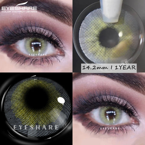 EYESHARE Aurora Blue Green Colored Contact Lenses